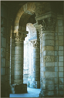 The Romanesque Tower Porch of the Abbey of Fleury, France.  Photo by Ronald Davis